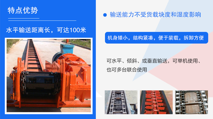 可多點進料、多點卸料、能反向運行,機殼密封性好,無粉塵污染